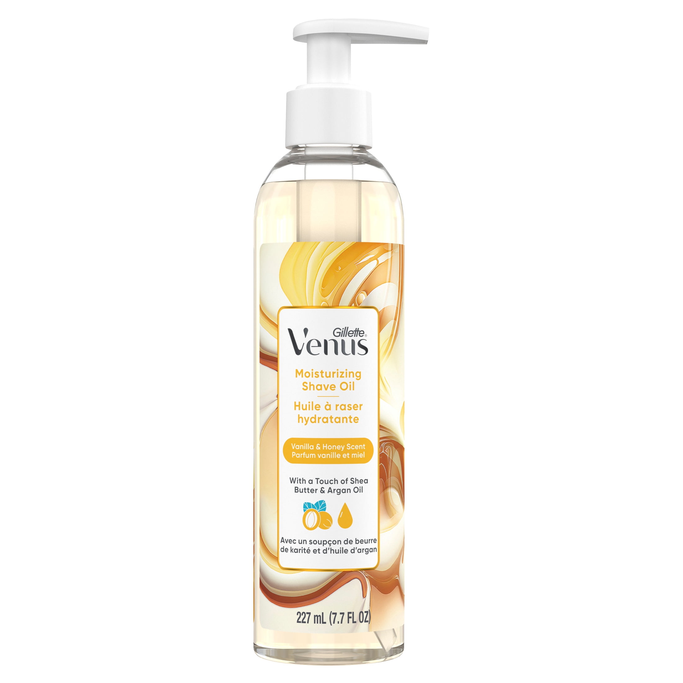Gillette Venus Moisturizing Shave Oil, Vanilla & Honey Scented, 6 oz