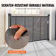 thumbnail image 5 of KFFKFF Retractable Baby Gate, 34.2" Tall, Extends to 60" Wide, Mesh Dog Gate for The House, Long Child Safety Gates for Doorways, Hallways, Cat Gate Indoor/Outdoor, Black, 5 of 9