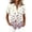 Pink, variant on Women Button Down Shirt Short Sleeve Floral Print Casual Loose Fit Blouse Lightweight Turn Collar Top for Summer,Pink(Pink)