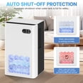 thumbnail image 7 of ToLife Dehumidifier, Dehumidifiers for Room, 95 OZ Water Tank, (950 sq.ft) Dehumidifiers for Basement Home Bathroom Bedroom with Auto Shut Off, 7 Colors LED Light, White, 7 of 7