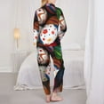 thumbnail image 5 of Disketp Pajamas Set Long Sleeve Sleepwear Womens Button Down Nightwear Pj Sets-Easter Egg, 5 of 9