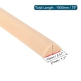 thumbnail image 2 of REGALWOVEN Collapsible Shower Barrier Stopper Triangle Water Guard Blocker for Wet and Dry Separation Khaki 75 inch, 2 of 6