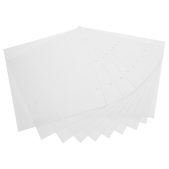 VORCOOL 10Pcs Photo Album Refill Pages Self Adhesive Binder Sheets Transparent PVC Protector