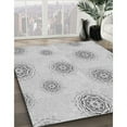 thumbnail image 3 of Ahgly Company Machine Washable Indoor Square Transitional Platinum Gray Area Rugs, 6' Square, 3 of 7