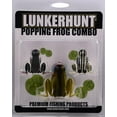 thumbnail image 4 of Lunkerhunt Popping Frog Combo 3pk - Topwater Assortment,Soft Baits,Fishing Lures, 4 of 7