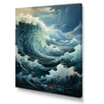 thumbnail image 2 of Designart "Furious Storm Over the Ocean IV" Nautical & Beach Canvas Print, 2 of 5