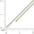 thumbnail image 2 of 925 Sterling Silver Solid Comfort Curb Chain Silver 3.5mm Necklace 20 Inch Chain Necklace for Women and Men, 2 of 2