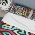 thumbnail image 4 of Designart 'Bright Graffiti Pattern with Grunge Effect' Modern & Contemporary Duvet Cover Set, 4 of 4