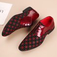 thumbnail image 3 of Men's Lace‑Up Pointed Toe Formal Oxford Dress Shoes, Microfiber Synthetic Upper PU Lining Flat Low Heel Footwear For Business And Evening Dress‑Up Occasions, 3 of 7