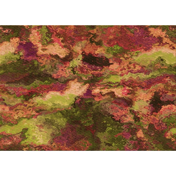 Ahgly Company Machine Washable Indoor Rectangle Transitional Tomato Red Area Rugs, 2' x 3'