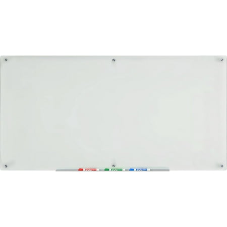 Audio-Visual Direct Frosted Glass Dry-Erase Board Set - 36 x 72 Inches - (Non-Magnetic)