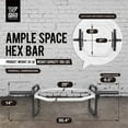 thumbnail image 2 of WF Athletic Supply Olympic Trap Bar, Hex Deadlifting Bar, 2-Inch Shrug Bar with Raised Handles for Squats & Deadlifts, 2 of 9