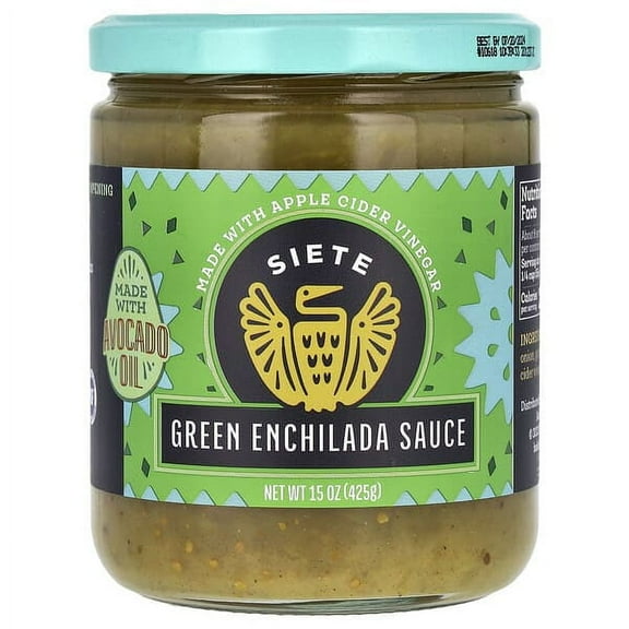 Siete, Green Enchilada Sauce, 15 oz Pack of 3