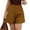 A607 Brown, variant on High Waisted Dress Shorts for Women Tailored Summer Casual Walking Shorts with Pockets High Rise City Shorts Flattering Office Wear Work Shorts Daily Fashion Hot Pants