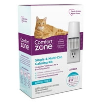 Comfort Zone Single & Multi-Cat Calming Diffuser: 2 Pheromone Diffusers & 2 Refills (60 Days)