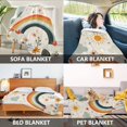 thumbnail image 2 of Yayeee Throw Blanket for Couch Soft Warm 50" x 60" Sofa Chair Bed Decoration, Cute Rainbow, 2 of 7