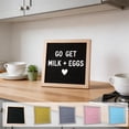 thumbnail image 7 of JHyouerji Felt Letter Board,Black Handmade Wood Frame Changeable Message Sign,10×10 Inch Felt Board Decor for Home Office Party Holiday Display, 7 of 7
