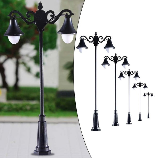 Lot 10 Lampadaires LED Pour Train Miniature HO – Échelle 1:75 – Tête Unique – 3V Lampadaire Seul Tête LED Lot 10 Lampadaires LED Pour Train Miniature HO – Échelle 1:75 – Tête Unique – 3V Lampadaire Seul Tête LED