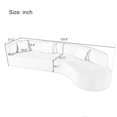 thumbnail image 6 of LUCKHAO 125.8" Modern Curved Floor Combination Sofa, Chenille Sectional Curved Sofa , Upholstery Sofa Couch, Large 2 Piece Modular Sectional Sofa for Living Room, no assembly required, 6 of 22