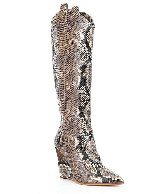 jessica simpson snake print boots