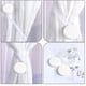 thumbnail image 1 of Sujetos magnéticos para cortinas - Imanes fuertes sin ganchos para taladros - Negro/blanco/gris - Anclajes de plástico de 4 cm para dormitorio, baño, salón, 1 of 6