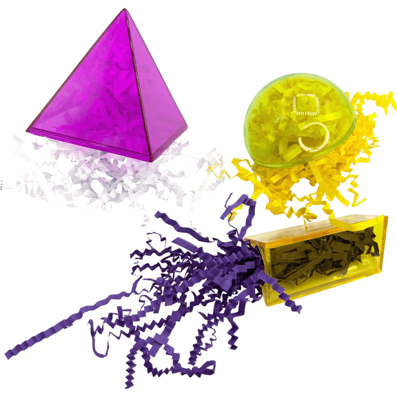 2157 Geo Gems M&M Bird Toys - Colorful Translucent Shreddy Foot Toys