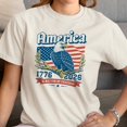 thumbnail image 3 of Smartprints America 1776 2026 Women's T-Shirt Off White, Cotton, S, 3 of 4
