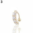 thumbnail image 4 of Koszal Fashion Rhinestones Dangle Barbell Belly Button Ring Navel Ring Body Piercing, 4 of 6