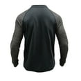 thumbnail image 3 of Jalioing Chemise Décontractée à Manches Longues pour Hommes, T-Shirt à Blocs de Couleur à Col Rond avec Boutons, Hauts Classiques de Mode d'Automne, 3 of 6