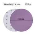 thumbnail image 2 of 10 Pack 6-Inch Purple Sanding Discs 80 Grits Hook & Loop Professional Aluminum Oxide Sandpaper, 2 of 6