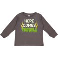 thumbnail image 3 of Inktastic Here Comes Trouble Boys or Girls Long Sleeve Toddler T-Shirt, 3 of 5