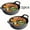 2pcs, variant on 1/2pcs Multifunctional Cast Iron Pan - Rust-Resistant Non-Stick Oval Stock Pot, Outdoor-Safe for Home/Restaurant, Ideal for Soup/Noodle/Cooking/Baking, Versatile Kitchen Cookware