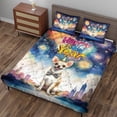 thumbnail image 3 of Happy New Year with Chihuahua Fireworks Holiday Xmas Winter 2025 Quilt Bedding Set Dog Lover Gifts Idea 1 Blanket Bed Cover 2 Pillowcases - 00025, 3 of 5