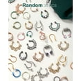 thumbnail image 3 of COCHARM Random 30PCS Fake Nose Ring Non-piercing 316L Stainless Steel Adult Septum Rings, 3 of 4