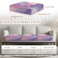thumbnail image 6 of TSOVTHRID Purple Marble Texture Print Stretch Sofa Cover Slipcover Couch Covers for 3 Cushion Couches Water Resistant Sofa Furniture Protector with Elastic Bottom for Pets, 24x24 Inch, 6 of 7