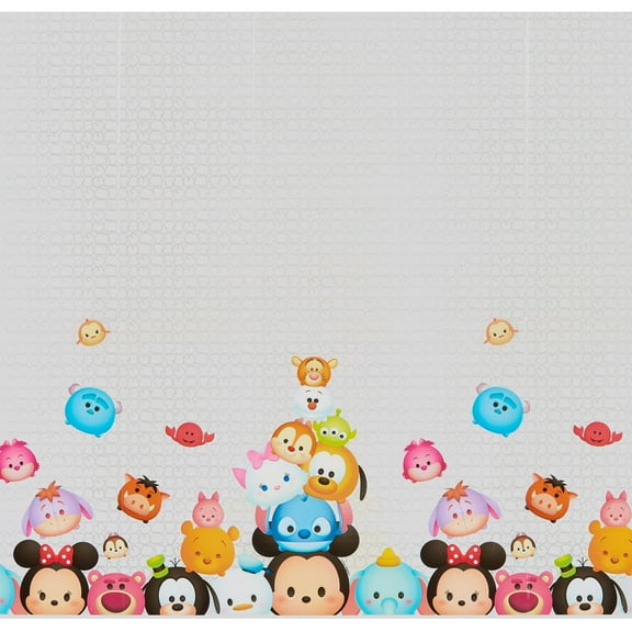 Tsum Tsum Plastic Rectangle Party Table Cover, 54" x 96"
