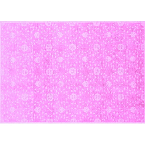 Ahgly Company Indoor Rectangle Oriental Purple Traditional Area Rugs, 2' x 5'