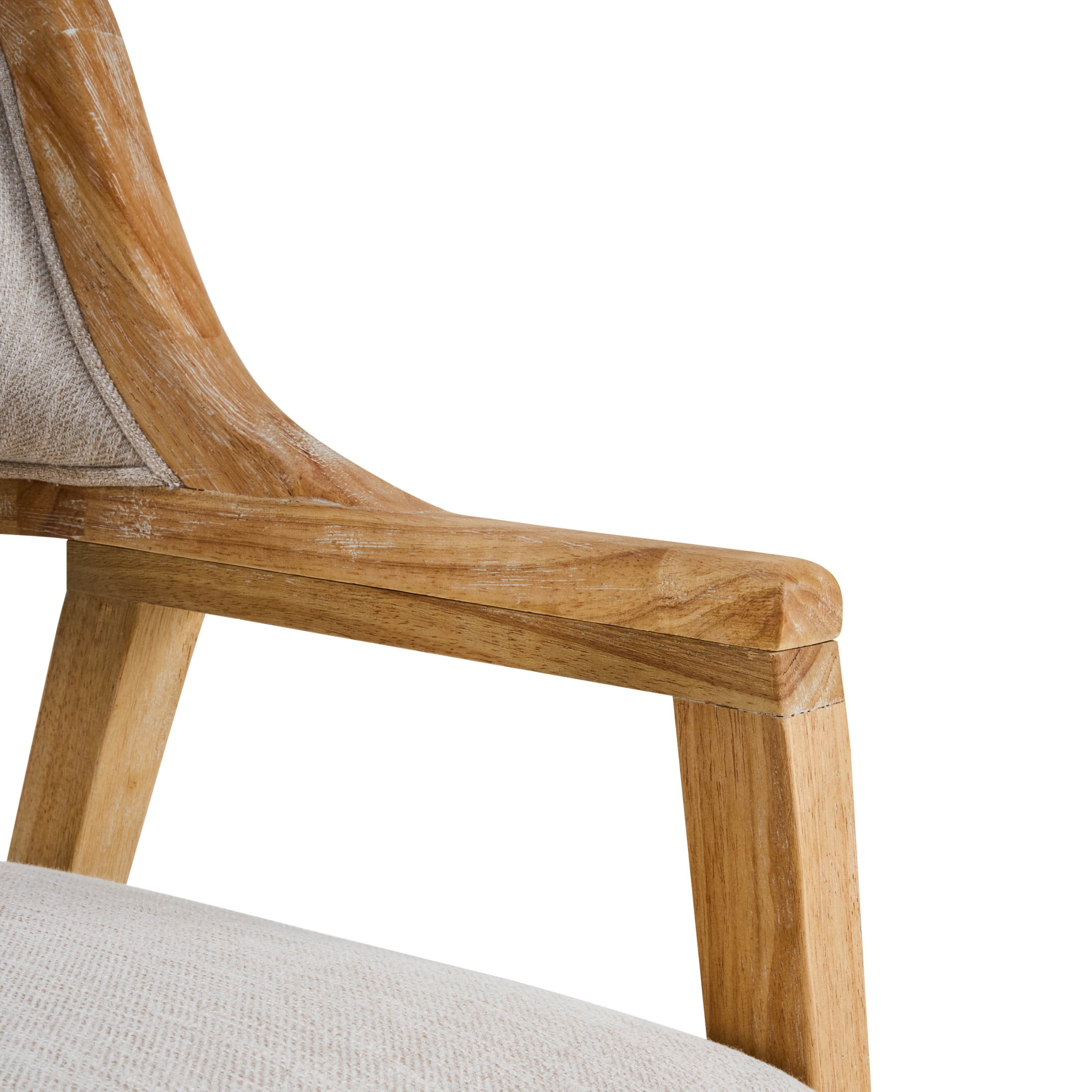 Christopher Knight Home Mid-Century Modern Wooden Dining Chairs with Cushion, Natural+Beige, Set of 2