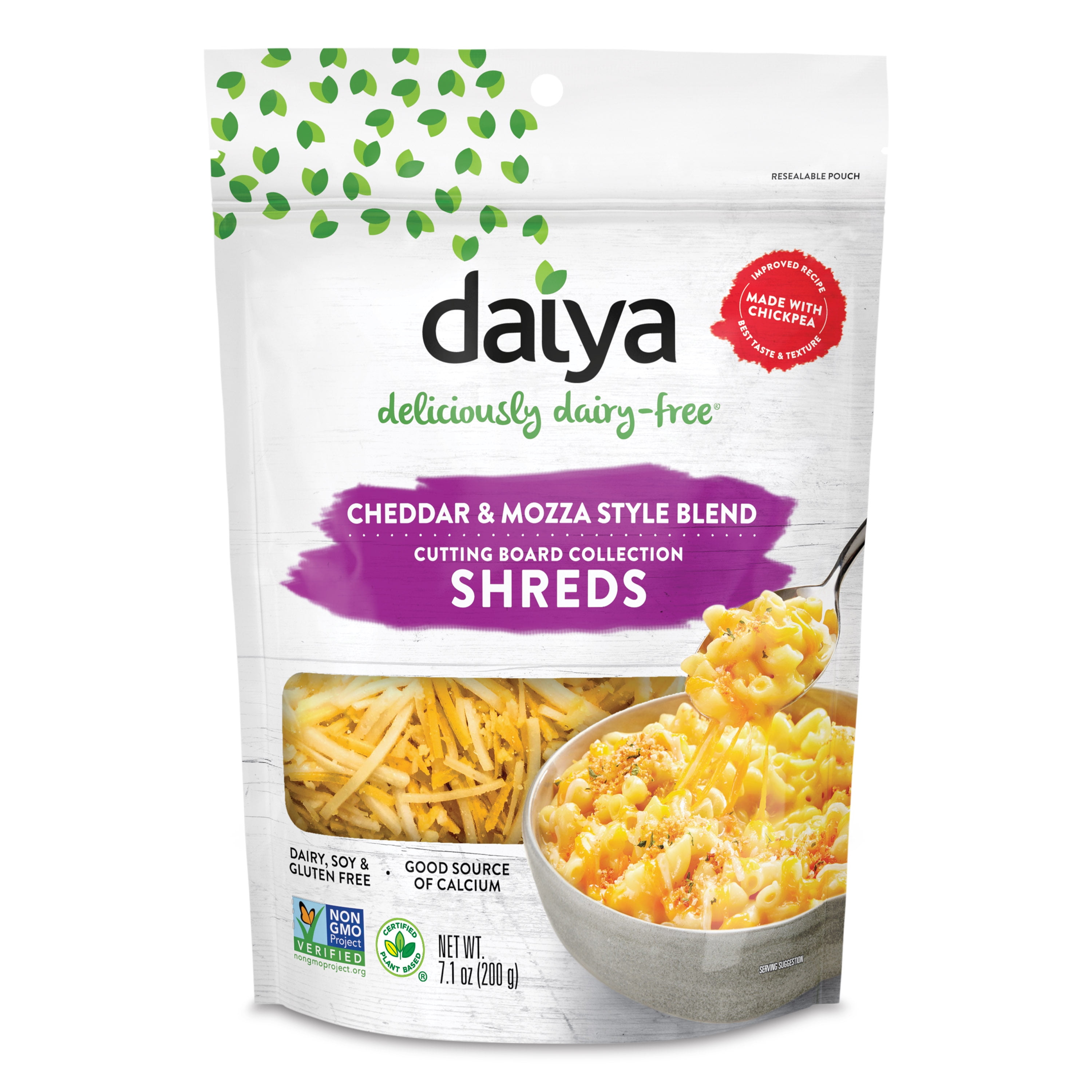 Daiya Dairy Free Cutting Board Cheddar & Mozza Style Blend Vegan Cheese Shreds - 7.1 oz