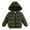 Green, variant on Utlike Boys Jacket Winter Baby Jacket Hooded Solid Toddler Outwear Zipper Windproof Warm Thick Coat Jacket Light Weight Coat For Boys Flexible Fit Size 2 Years-3 Years