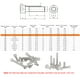 thumbnail image 5 of M6 DIN912-A2 Tornillo Allen Tornillos hexagonales Tornillos hexagonales Tornillo hexagonal M6 MABOTO Tornillo, 5 of 7