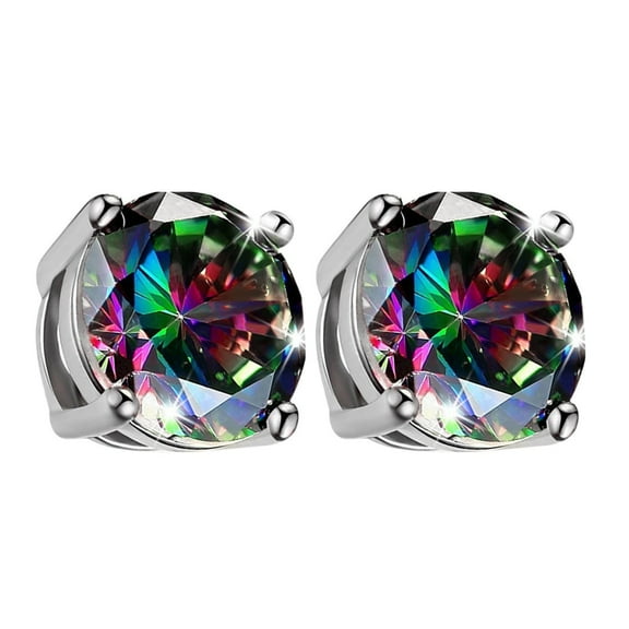 Round Colorful Earrings Earrings for Women Men Fashion Earrings Lightweight Mini Thin Cute Jewelry Lightweight Earrings 6mm 1Pairs Earrings