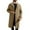 Khaki, variant on Aihuaihua Winter Jackets for Men Trench Coat Outdoor All Seasons Wear Men's Fall Winter Long Jackets Single Pea Coat Windbreaker Red XL