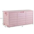 thumbnail image 6 of Canddidliike 75 Gallon Weather Storage Box on Wheel, Deck Bin Garden Box for Outdoor Patio Seat - Pink, 6 of 9