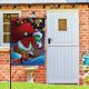thumbnail image 2 of Navidad: Bienvenidos a Villa Quién-bandera de jardín temática. Regalo perfecto para fans, amigos y familiares, ideal para actividades al aire libre y decoración de fiestas.28CM*45CM, 2 of 5