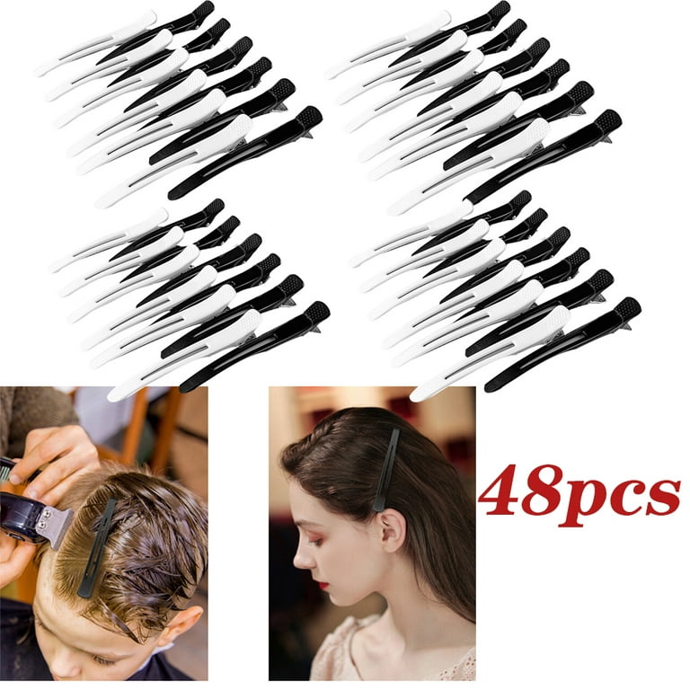 Silicone Hair Clips for Clip on Extensions Medium / Black