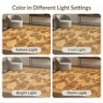 thumbnail image 7 of ODIKA Cream Frond Boho Foliage Interlocking Border Rectangular Beige Flowing Dynamic Foldable Easy Care for Master Suite, California King, Under Bed, 7 of 7
