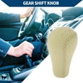 thumbnail image 3 of Perilla de cambio de marchas Unique Bargains de 5 velocidades, palanca de cambio manual para Nissan Patrol 2004-2007, cuero sintético beige, 3 of 6