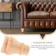 thumbnail image 3 of FESTFENDS Khaki Wooden Leg 1Set for Furniture Home Use European Design, 3 of 7