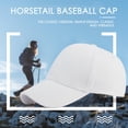 thumbnail image 3 of Casquette de Baseball à Queue de Cheval avec Trou Réglable Chapeau de Soleil (Noir), 3 of 8